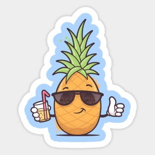 Cool Pineapple Sticker